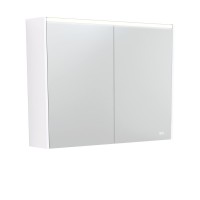 Fie LED Mirror Gloss White Shaving Cabinet
